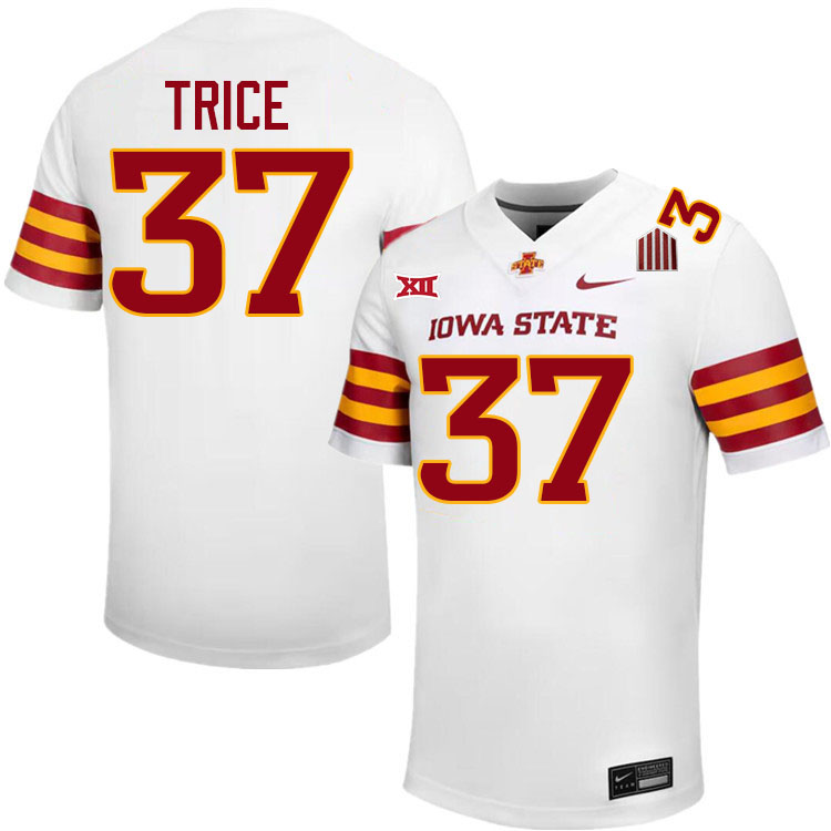 Jack Trice Jersey,Iowa State Cyclones #37 Jack Trice College Jersey Youth-White